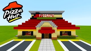 Minecraft Tutorial: How To Make A Pizza Hut (Restaurant) "2019 City Tutorial"