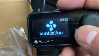 Autoterm comfort controller unboxing and functions.