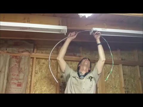 Installing Shop Lights Part 1 Installing Shop Lights Part 1