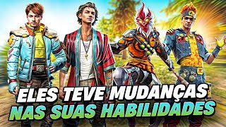 MUDANÇAS NAS HABILIDADES DO TATSUYA, NAIRI, ÁLVARO E WUKONG NA PRÓXIMA ATUALIZAÇÃO DO FREE FIRE !