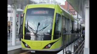 福井鉄道　ＬＲＴ　フクラム（ＦＵＫＵＲＡＭ）福井駅前発車