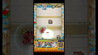 【モンスト】※BGM無し　天魔の孤城　第６の間　ボス１防御ダウン後にカッパのSS当ててみた！