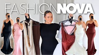 FashionNova DRESS HAUL - Wedding Guest Outfit Ideas, Must-have Formal Dresses \u0026 Wedding Dresses!