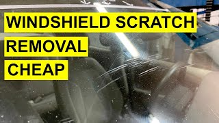 Cheap Windshield Scratch Removal At Home - Before And After