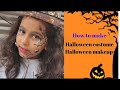 Halloween costume idea/Halloween makeup/ diy Halloween costume/how to make halloween costume at home