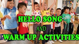 ESL Hello Song + Warm Up Activities [KINDERGARTEN]