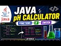 Java Functions to Find pH (If Statements & Switch Cases)