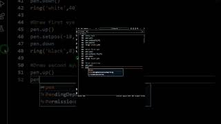 Python Program To Draw Panda Using Turtle Graphics | #phython #python #programming #code #coding