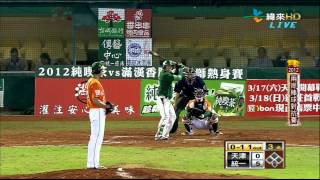 (HD)20120301兩岸棒球對抗賽 統一獅VS天津獅 三上 洋投 鎌田祐哉 Kamada Yuya 中繼