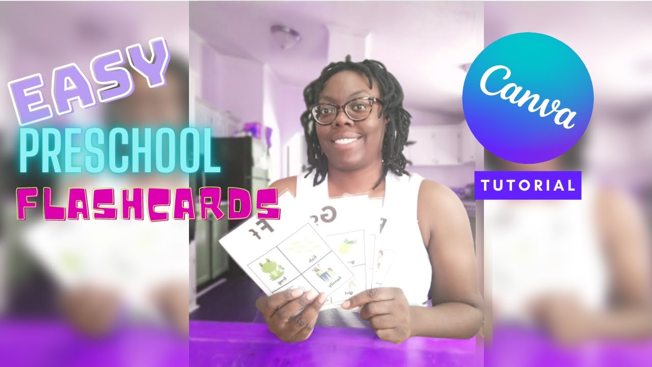 How To Make Preschool Flashcards In CANVA (for Free!) - YouTube