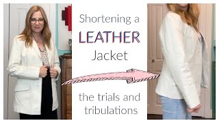 Leather Jacket Alteration: Not easy, but worth it!