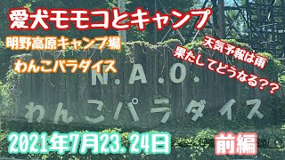 #キャンプ#夫婦キャンプ#ワンコとキャンプ　明野高原キャンプ場ワンコパラダイスに愛犬との2回目のキャンプ行ってきました^_^