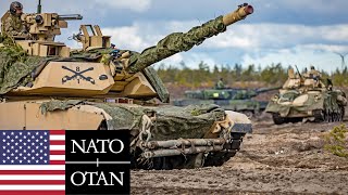 U.S. Army, NATO. Powerful M1A2 SEPV3 Abrams Tanks and Armored Vehicles on Exercises in Finland.