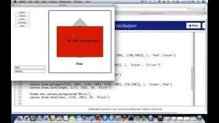 Programming in python - Draw shapes on canvas