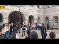 Crowd Make Way For The Queen's Guard