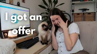 I got a job offer! 💫sharing my stats, apartment touring & a candlelight concert