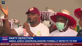 PARTY DEFECTION: ABDUL-AZEEZ ADEDIRAN (JANDOR) FORMALLY DEFECTS TO PDP