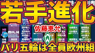 【パリ五輪世代は全員ヨーロッパ組？！】佐藤恵允がブレーメン移籍！若手の出場形態が変わる？！