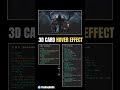 The CSS 3D Card Hover Effect