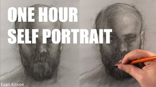 One-Hour Self-Portrait Sketch Demo