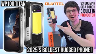 2025's Boldest Rugged Phone! - Oukitel WP100 Titan Review \u0026 Test (Mega Torch, Powerbank \u0026 Projector)