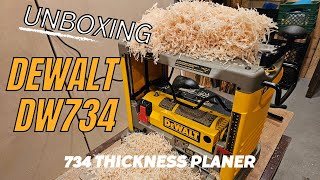 Dewalt DW734 Planer | Unboxing | Setup | First use