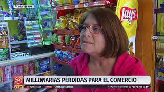 Viña del mar sufrió saqueos e incendios en diferentes locales comerciales | 24 Horas TVN Chile