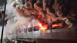 Amtrak service impacted after SEPTA train traveling from Philly goes up in flames