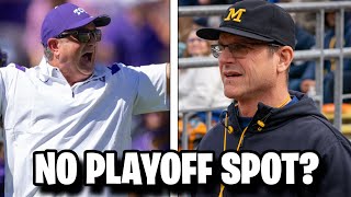 MICHIGAN and TCU is in BIG TROUBLE and Here's Why! (No Playoff Spot?)