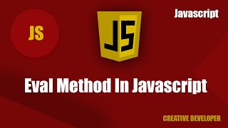 Javascript Eval Method || Javascript Tutorial || Javascript Course || Es6 || Es6 course || Js Course