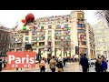 Paris France, light rain walking Paris - HDR walking - 4K HDR 60 fps