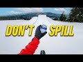 Don't Spill The Water Snowboard Challenge