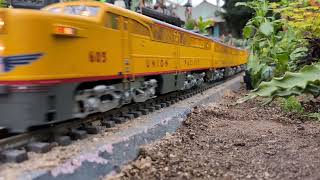 G scale trains at the Domes Union Pacific PA passenger train