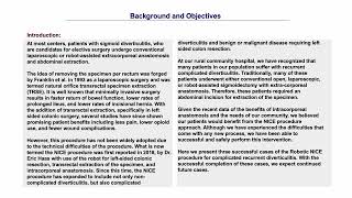 24 124 A Rural Community Hospital Case Series: Robotic NICE Procedure – Alternative to Traditional..