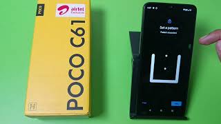 POCO C61: SET PATTERN LOCK - How To set screen password on your mobile