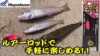 【新商品】ルアーがダメでもこれなら釣れる！！　ルアー感覚でキスやアジ、根魚等が釣れる仕掛けを紹介！！【エサスプーン】【ハヤブサ】【初心者向け】【実釣シーンあり】