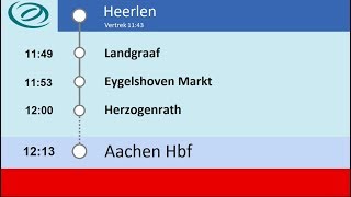 Omroepen/Durchsagen Arriva RE18 Maastricht - Aachen Hbf (V2 - Versie zoals in de trein)