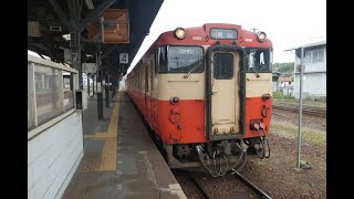 [鉄道車窓2019-04-27]快速ことぶき 岡山行(津山→岡山)