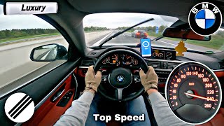 BMW F32 420i XDrive *LUXURY* TOP SPEED DRIVE ON GERMAN AUTOBAHN 🏎