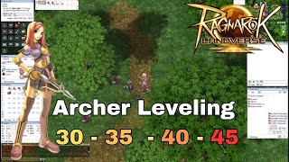 Ragnarok Landverse! Archer Leveling 30 to 45 | Alternative Routes