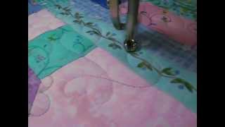 QBot quilting with Husqvarna mega Quilter