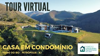 Linda mansão linear e moderna em condomínio próximo à Itaipava | Tour virtual completo