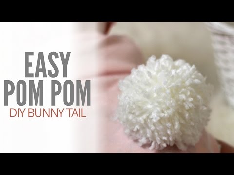 Easy DIY Yarn Pom Pom Bunny Tail | MAKE Easy DIY Yarn Pom Pom Bunny Tail | MAKE