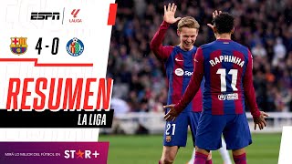 ¡SHOW Y PALIZA CULÉ ANTE EL GETA PARA ACERCARSE AL MADRID! | Barcelona 4-0 Getafe | RESUMEN