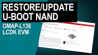 Restoring and Updating U-Boot NAND on OMAP-L138