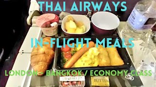 Thai Airways In-Flight Meals London to Bangkok Economy Class / June 2024