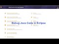 How To Debug Java Program in Eclipse | How To Add BreakPoint in Java Code | Execution of Code Flow