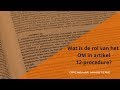 Wat is de rol van het OM in artikel 12-procedure