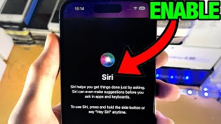 How To Enable Siri on iPhone 14 Pro!