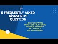 Javascript Interview Question and Answer (Delete,Object De-structuring, Map and ForEach) #javascript